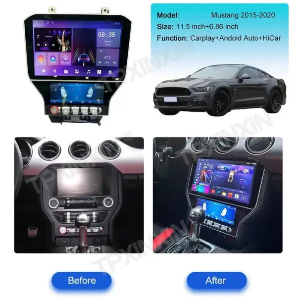 Car Craft Compatible With Ford Mustang 2015-2021 Android