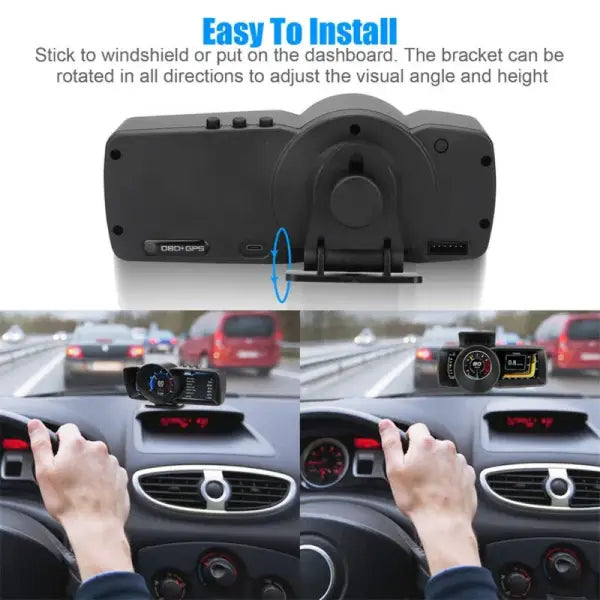 Car Craft Compatible With Car Hud Multi-function Dashboard