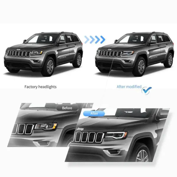 Car Craft Compatible With Jeep Cherokee 2014-2022 Car Front