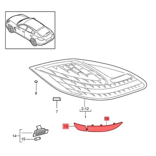 Car Craft Compatible With Porsche Panamera 970.2 2014-2018