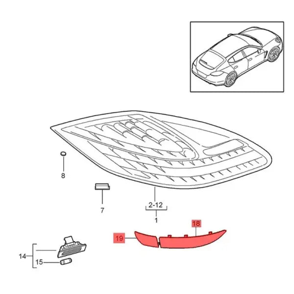 Car Craft Compatible With Porsche Panamera 970.2 2014-2018