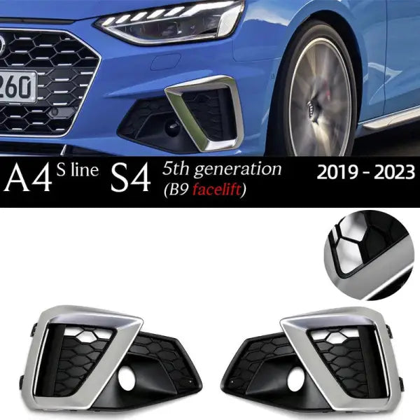 Car Craft Compatible With Audi A4l Fog Lamp Grill Frame