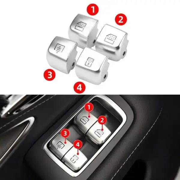 Car Craft Curtain Sunroof Window Switch Button Cover