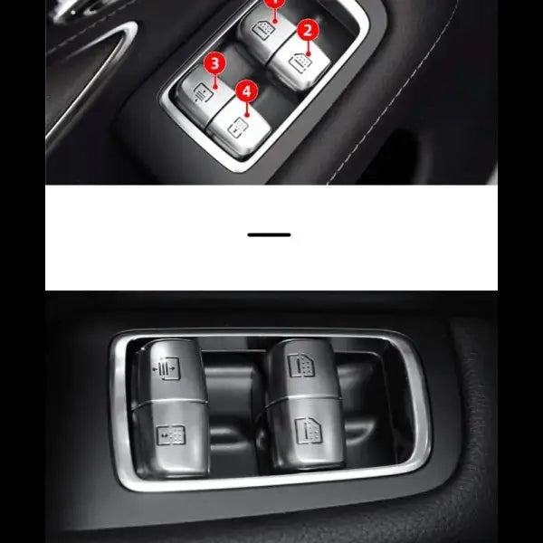 Car Craft Curtain Sunroof Window Switch Button Cover