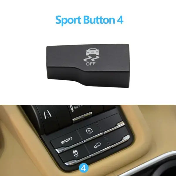 Car Craft Dashboard Console Button Compatible With Porsche