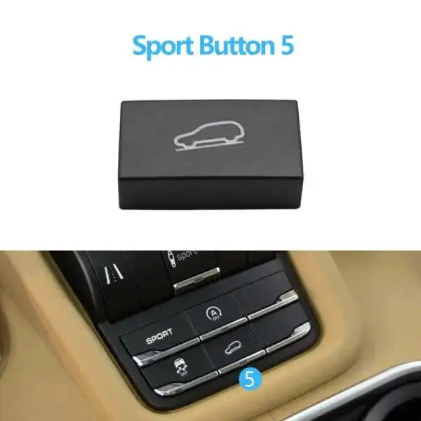 Car Craft Dashboard Console Button Compatible With Porsche