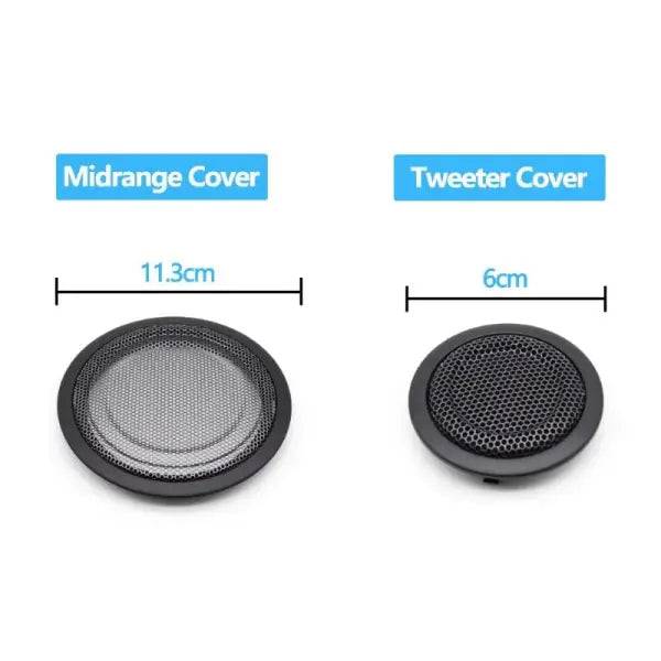 Car Craft Compatible with BMW 3 Series F30 F34 Gt 2012-2018 1 Series F20 2012-2014 Door Speaker Grill Cover Tweeter Black 51427281459