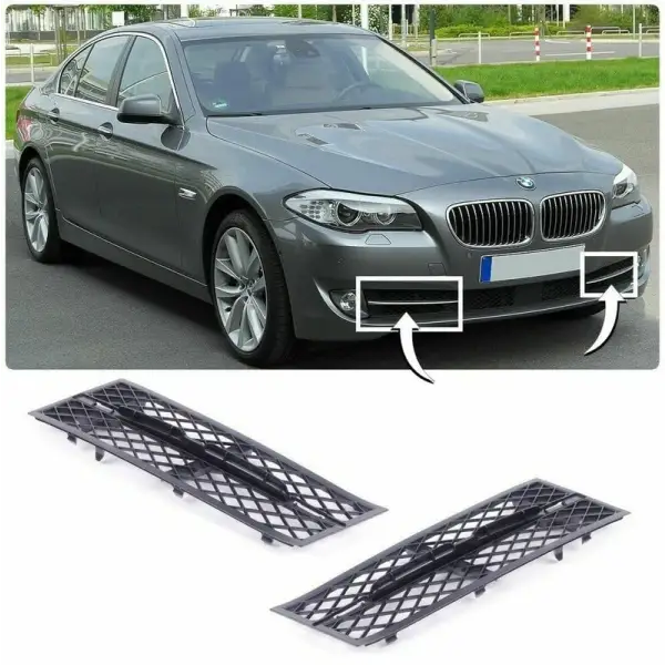 Car Craft Fog Lamp Grill Cover Compatible With Bmw 5 Series