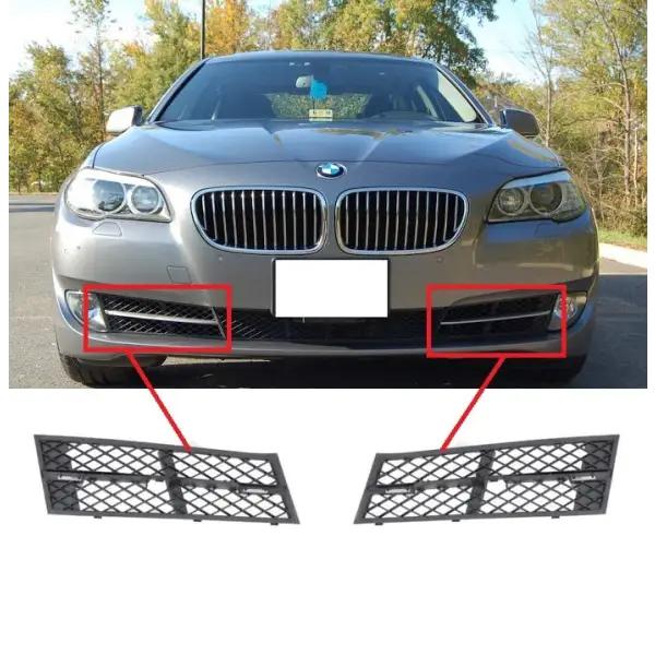 Car Craft Fog Lamp Grill Cover Compatible With Bmw 5 Series