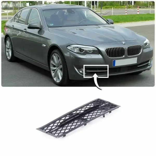 Car Craft Fog Lamp Grill Cover Compatible With Bmw 5 Series