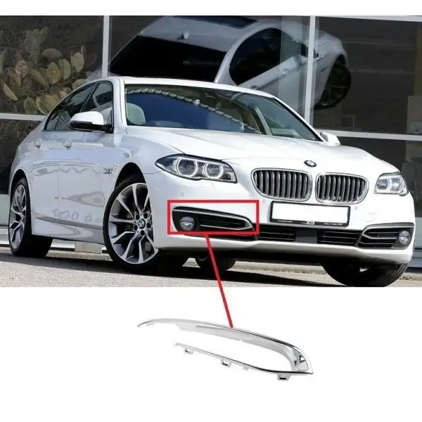 Car Craft Fog Lamp Grill Cover Strip Compatible With Bmw 5