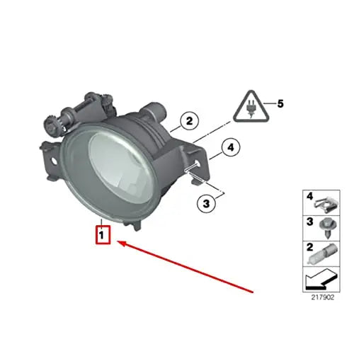 Car Craft Fog Lamp Fog Light Compatible With Bmw X5 E70