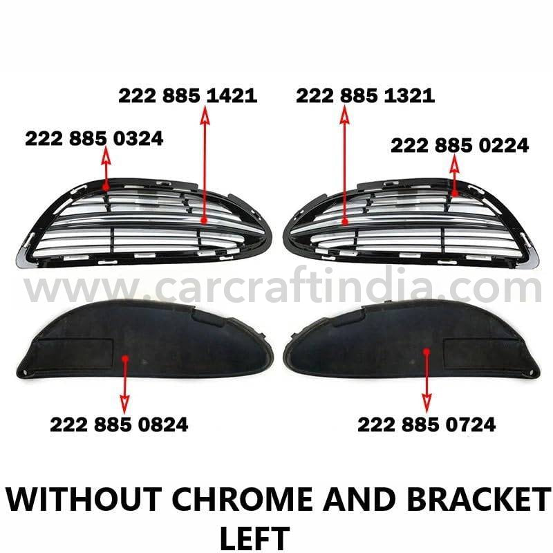 CAR CRAFT Fog Lamp Light Grill Compatible With Mercededs S