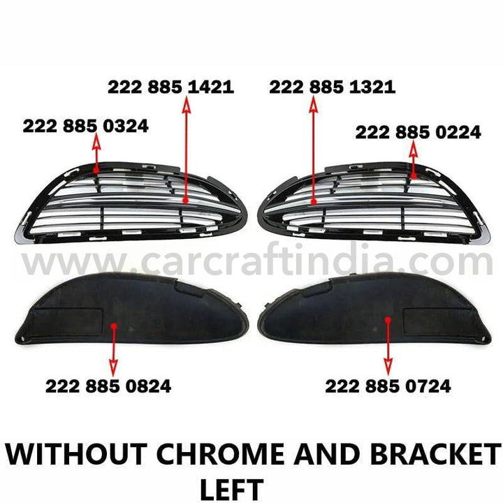 CAR CRAFT Fog Lamp Light Grill Compatible With Mercededs S