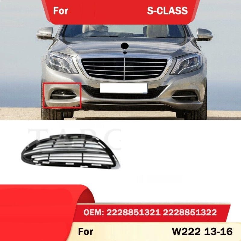 CAR CRAFT Fog Lamp Light Grill Compatible With Mercededs S