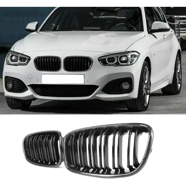 Car Craft Front Bumper Grill Compatible With Bmw 1 Series