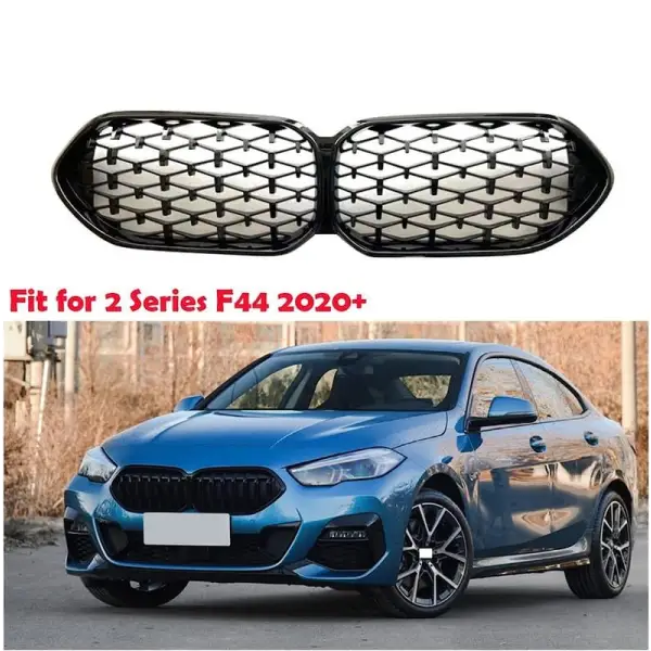 Car Craft Front Bumper Grill Compatible With Bmw 2 Series