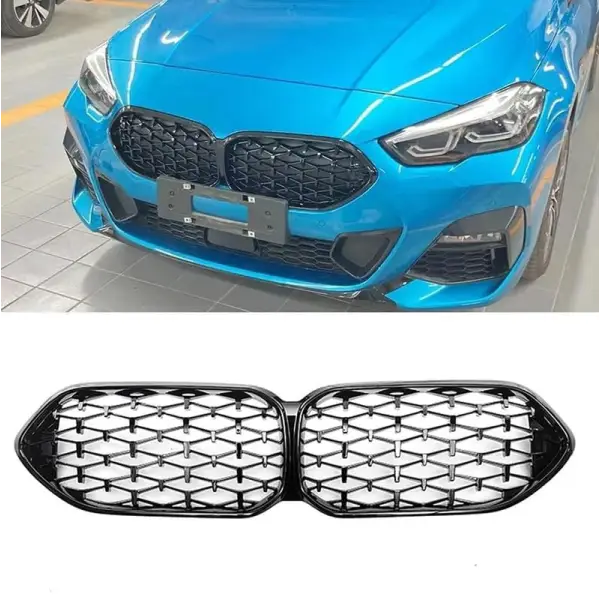 Car Craft Front Bumper Grill Compatible With Bmw 2 Series