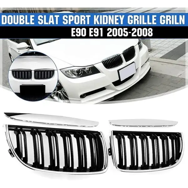 Car Craft Front Bumper Grill Compatible With Bmw 3 Series