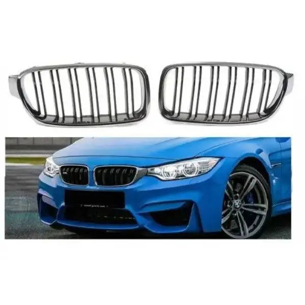 Car Craft Front Bumper Grill Compatible With Bmw 3 Series