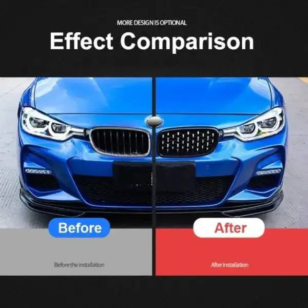 Car Craft Front Bumper Grill Compatible With Bmw 3 Series