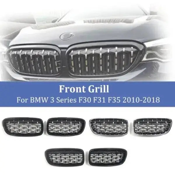 Car Craft Front Bumper Grill Compatible With Bmw 3 Series