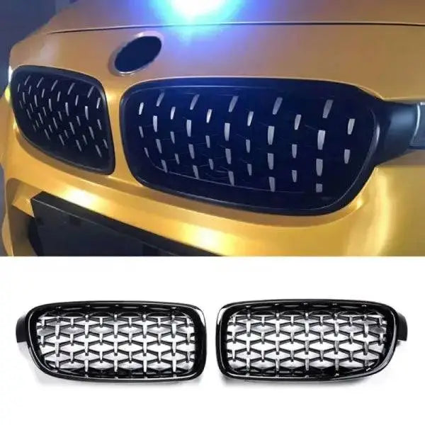 Car Craft Front Bumper Grill Compatible With Bmw 3 Series