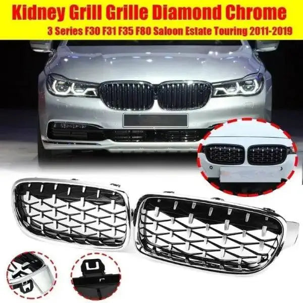 Car Craft Front Bumper Grill Compatible With Bmw 3 Series