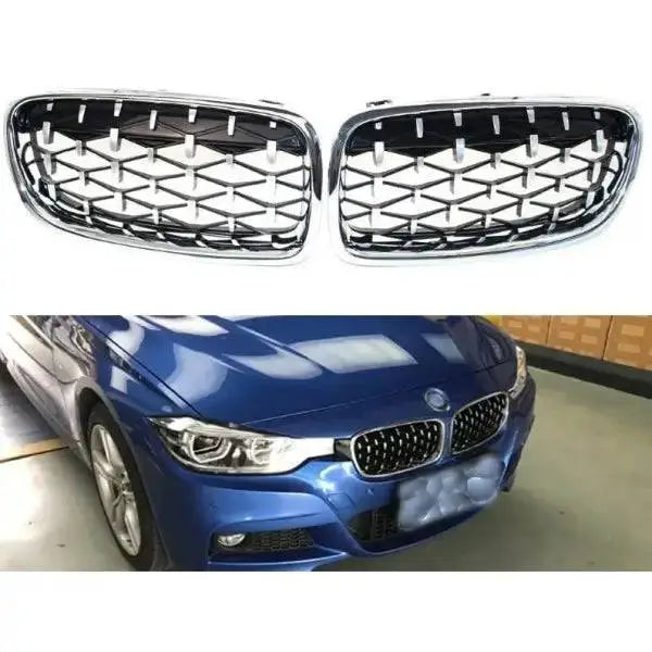 Car Craft Front Bumper Grill Compatible With Bmw 3 Series