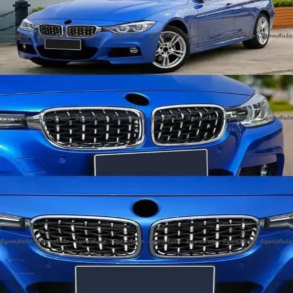 Car Craft Front Bumper Grill Compatible With Bmw 3 Series