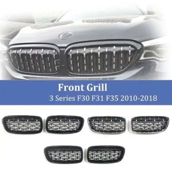 Car Craft Front Bumper Grill Compatible With Bmw 3 Series