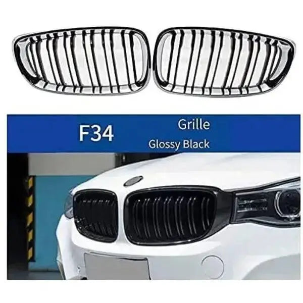 Car Craft Front Bumper Grill Compatible With Bmw 3 Series