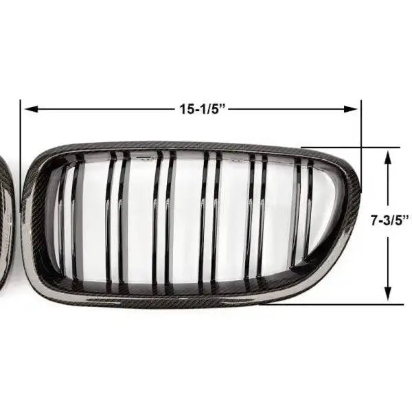 Car Craft Front Bumper Grill Compatible With Bmw 5 Series