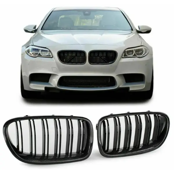 Car Craft Front Bumper Grill Compatible With Bmw 5 Series