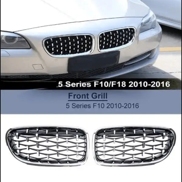 Car Craft Front Bumper Grill Compatible With Bmw 5 Series