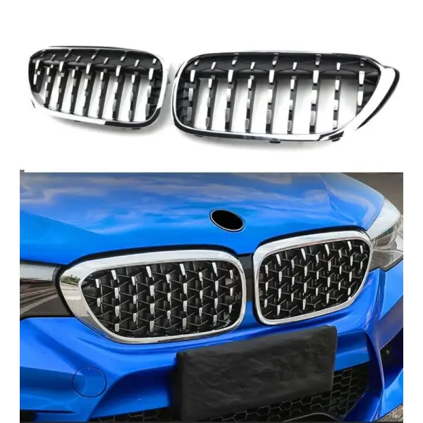 Car Craft Front Bumper Grill Compatible With Bmw 5 Series