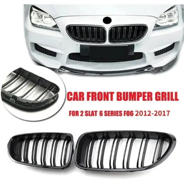 Car Craft Front Bumper Grill Compatible With Bmw 6 Series