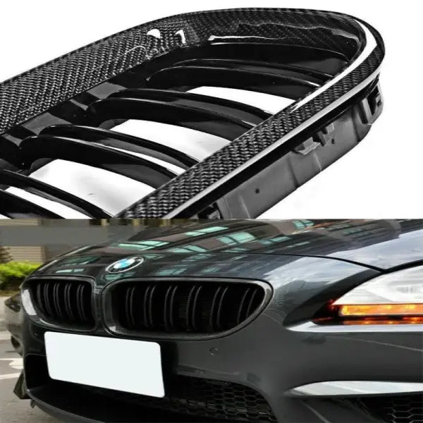 Car Craft Front Bumper Grill Compatible With Bmw 6 Series