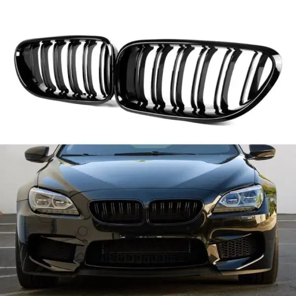 Car Craft Front Bumper Grill Compatible With Bmw 6 Series