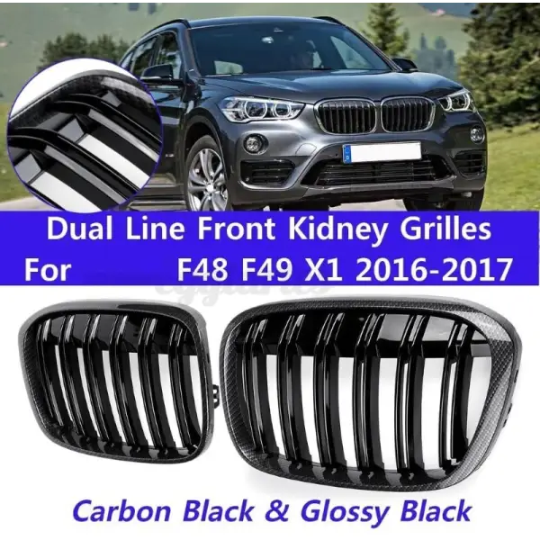 Car Craft Front Bumper Grill Compatible With Bmw X1 F48