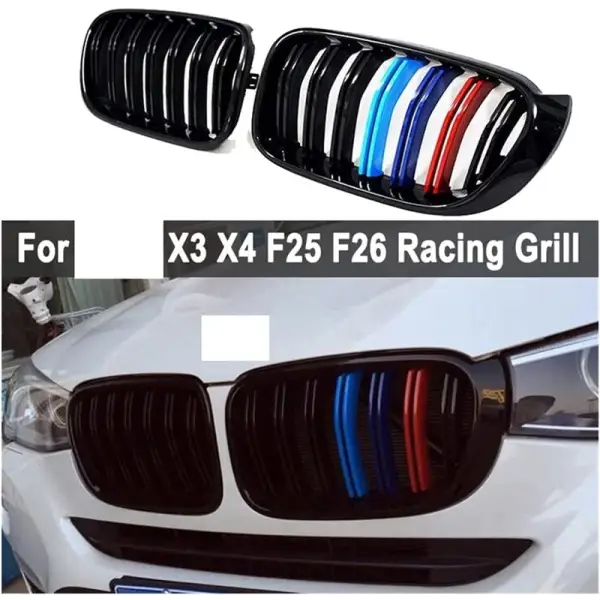 Car Craft Front Bumper Grill Compatible With Bmw X3 F25