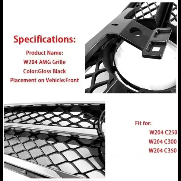 Car Craft Front Bumper Grill Compatible With Mercedes Benz