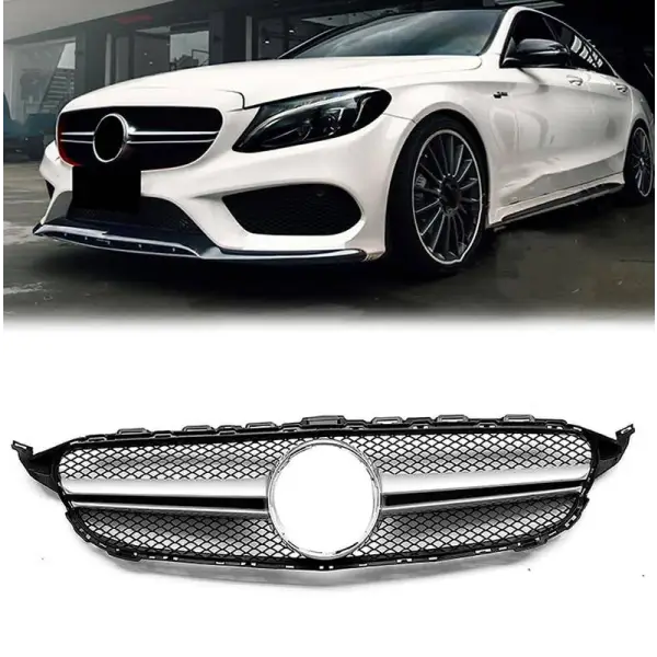 Car Craft Front Bumper Grill Compatible With Mercedes Benz