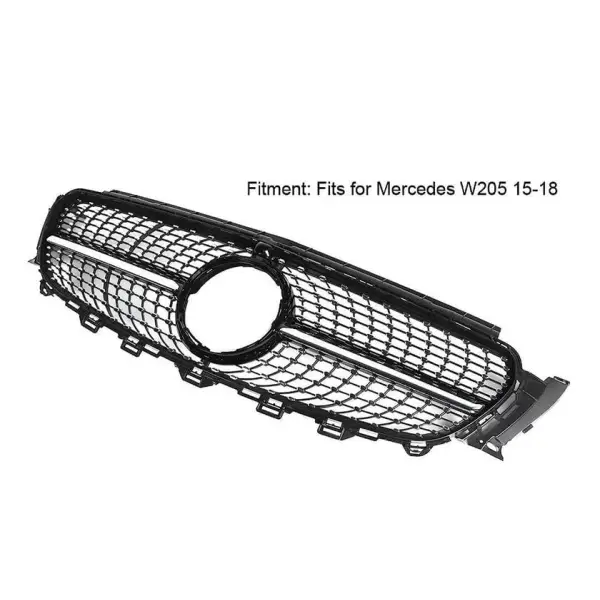 Car Craft Front Bumper Grill Compatible With Mercedes Benz C