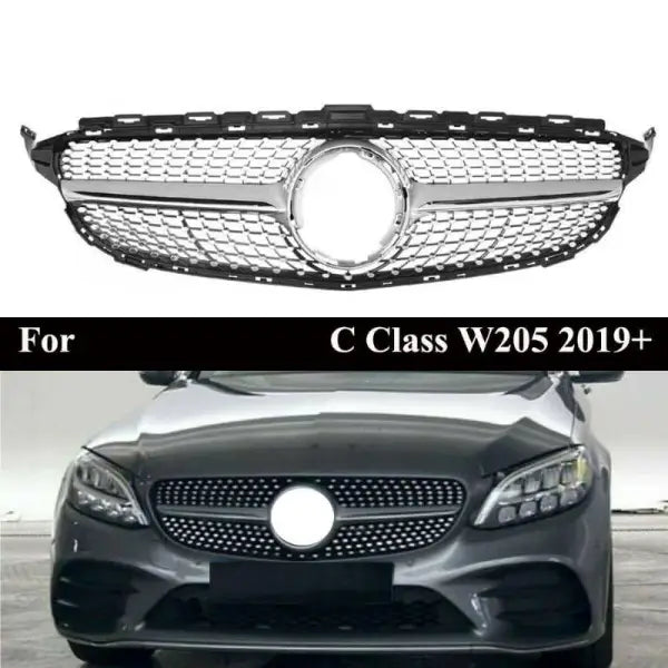 Car Craft Front Bumper Grill Compatible With Mercedes Benz