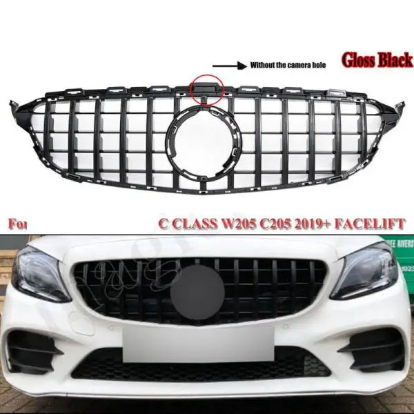 Car Craft Front Bumper Grill Compatible With Mercedes Benz