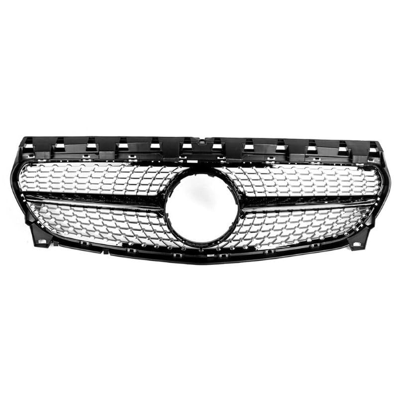 Car Craft Front Bumper Grill Compatible With Mercedes Benz Cla W117 2014-2019 Front Bumper Grill W117 Grill Diamond Black - CAR CRAFT INDIA