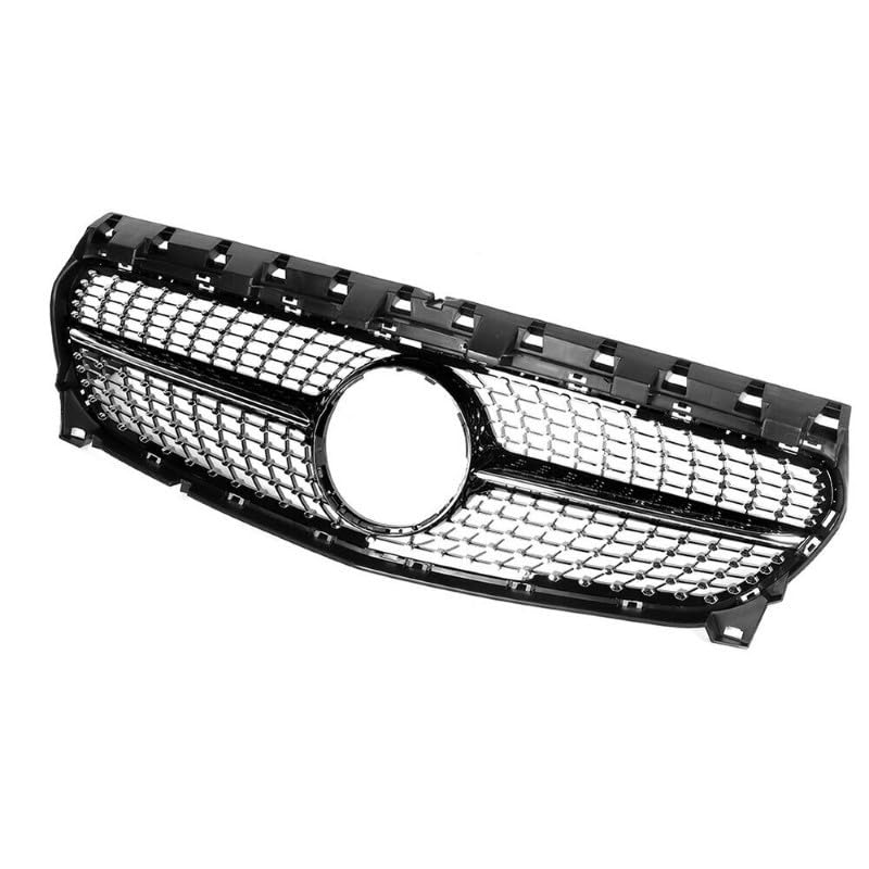 Car Craft Front Bumper Grill Compatible With Mercedes Benz Cla W117 2014-2019 Front Bumper Grill W117 Grill Diamond Black - CAR CRAFT INDIA