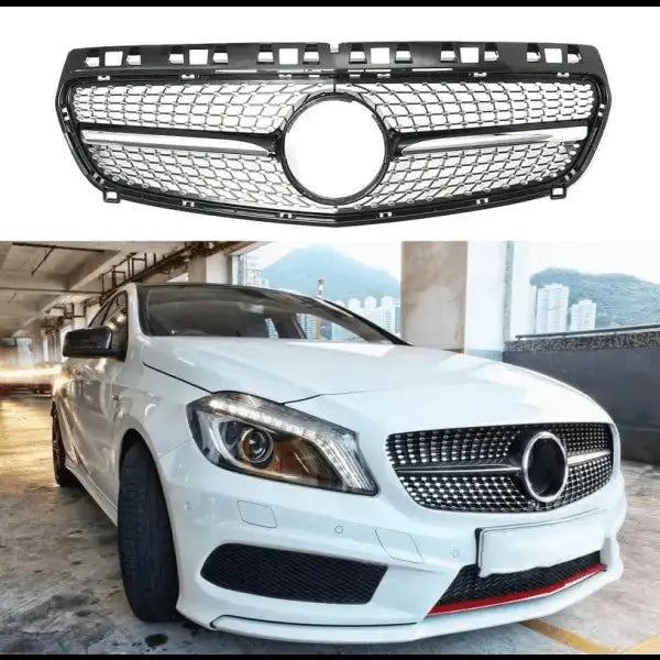 Car Craft Front Bumper Grill Compatible With Mercedes Benz