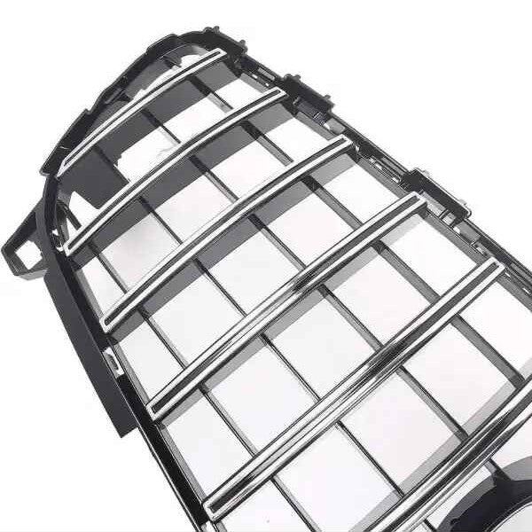 Car Craft Compatible With Mercedes Benz A Class LCI 2016-2019 Front Bumper Show Grill AMG Gtr Silver 2016 CC-1705 USA